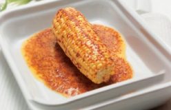 Mustard and honey corn on the cob