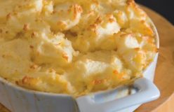 Flathead, broccoli and potato pie