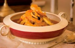 Seafood, tomato and fennel hot pot